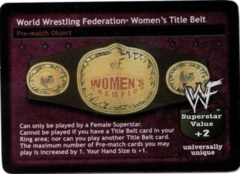 World Wrestling Federation Women's Title Belt